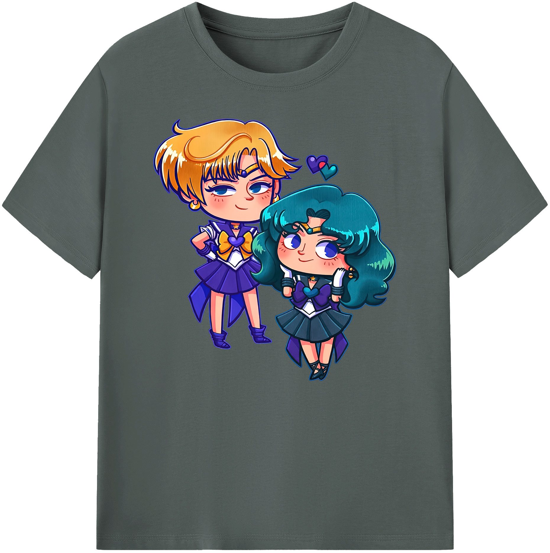 （画像用） 美少女戦士セーラームーン 天王はるか Sailor Moon Tenoh Haruka 綿100％ メンズ半袖Tシャツ｜肌触りやわらか＆通気性